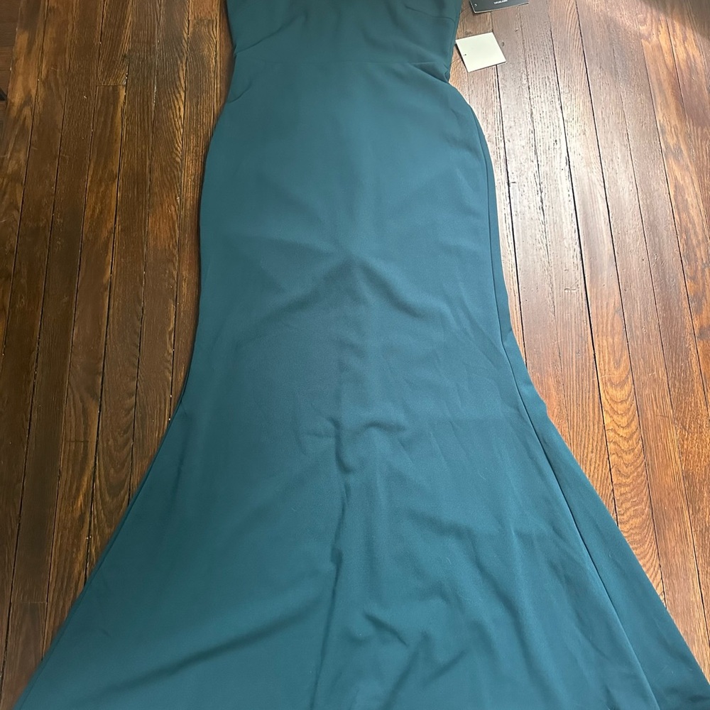 Lulus Elegant Teal Evening Gown